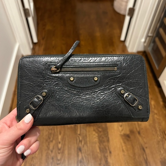 Balenciaga Leather Zip Wallet - Picture 1 of 7